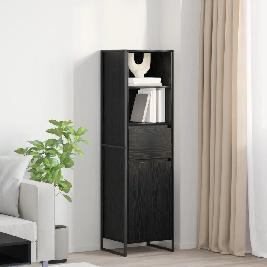 Bibliothèque Chêne noir 43 x 36 x 150.5 cm Bois d'ingénierie