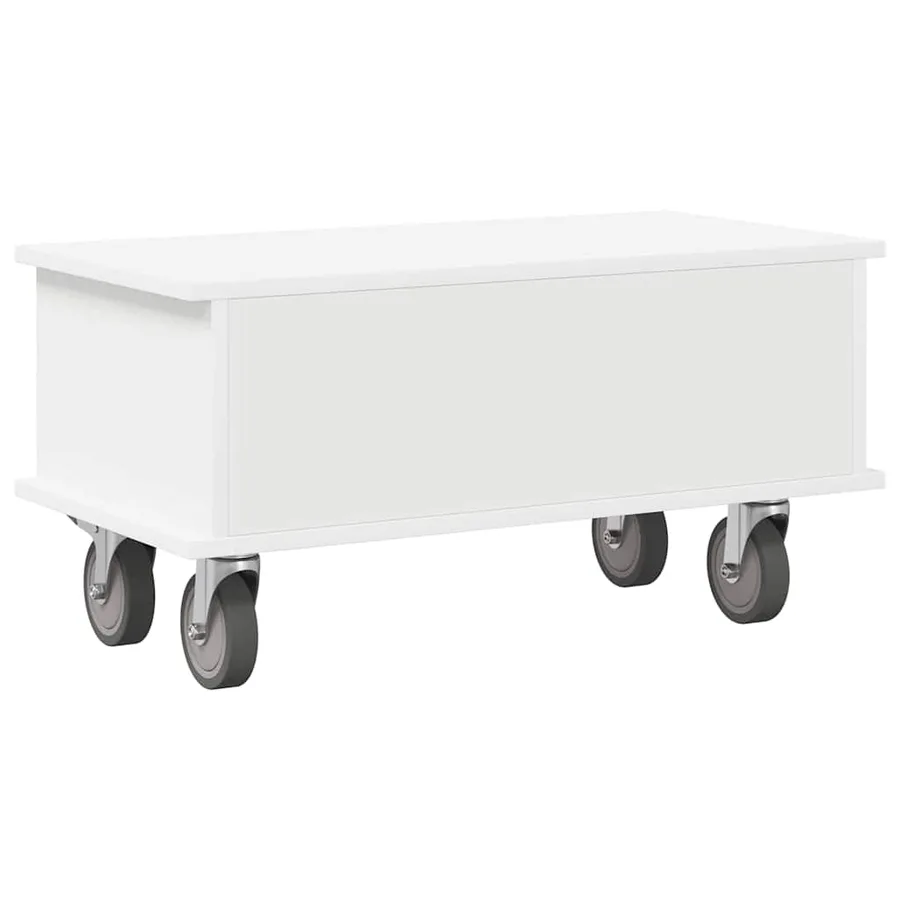 Meuble TV Blanc 68,5 x 35 x 35 cm Bois d'ingénierie - 7