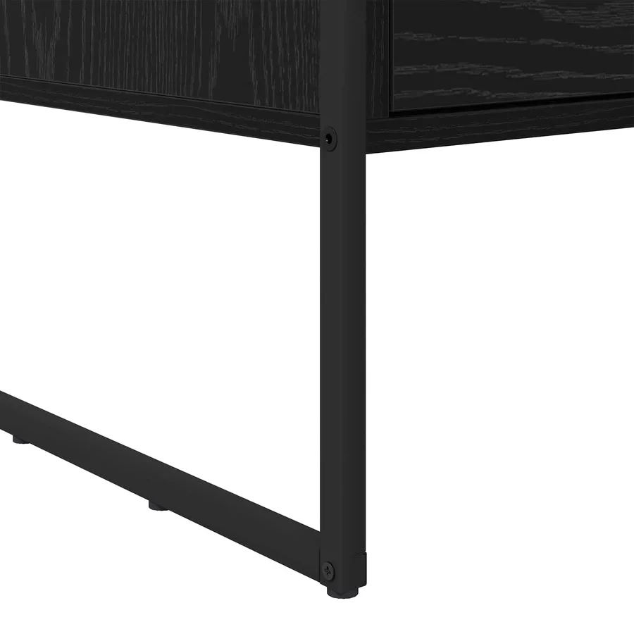 Table basse Chêne noir 100 x 46 x 40 cm Bois d'ingénierie - 8