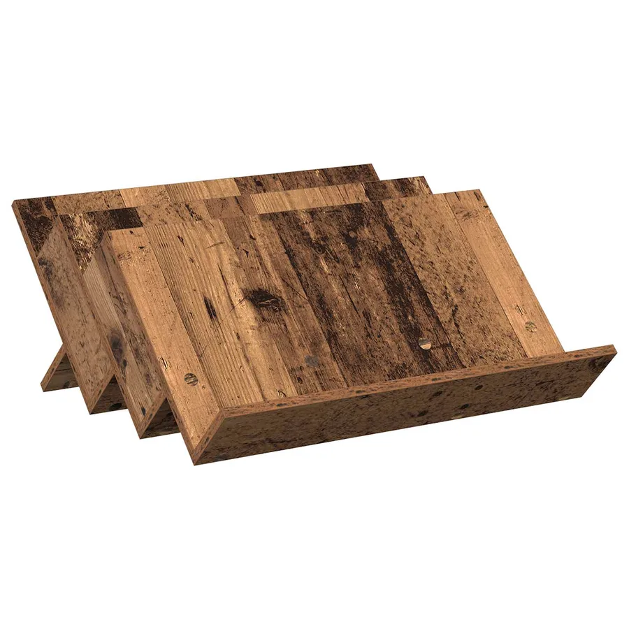Étagère à magazines avec étagère Bois ancien 65 x 53 x 28,5 cm - 2