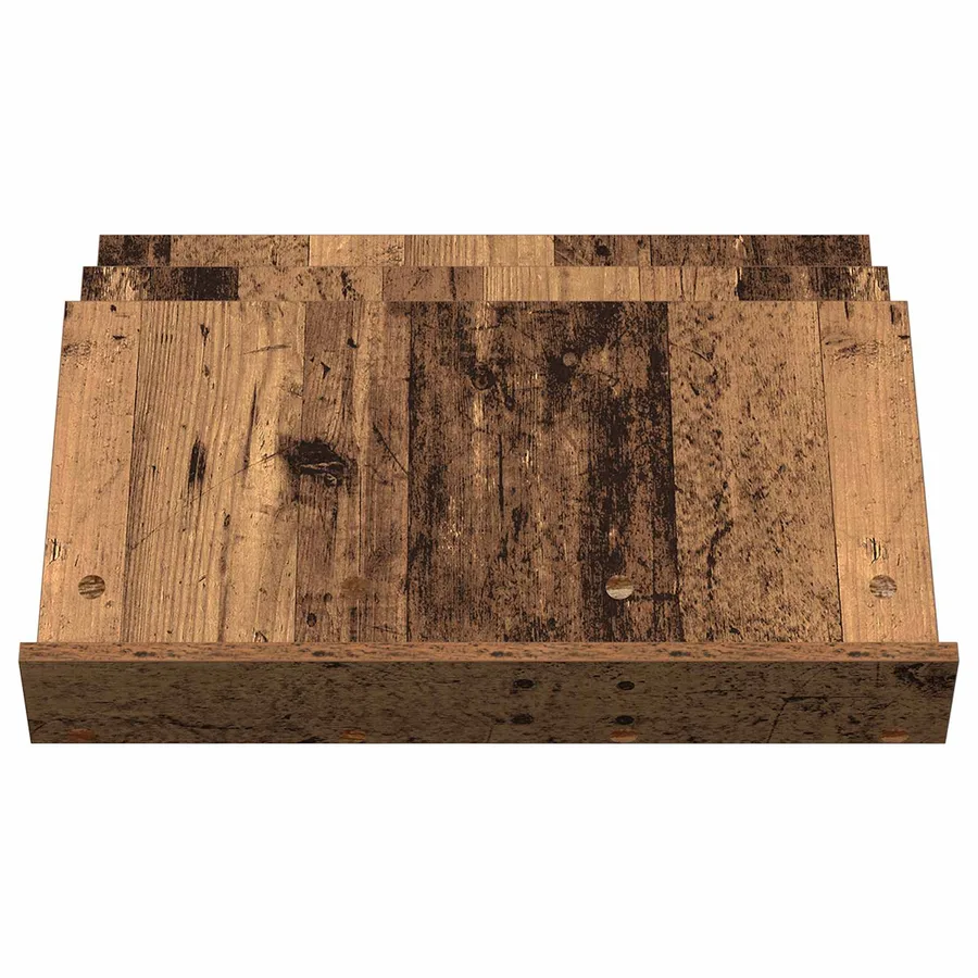 Étagère à magazines avec étagère Bois ancien 65 x 53 x 28,5 cm - 5