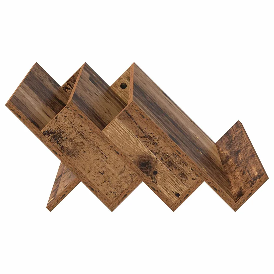 Étagère à magazines avec étagère Bois ancien 65 x 53 x 28,5 cm - 6