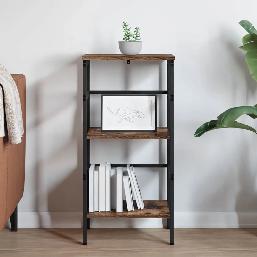 Étagère Chêne fumé 40 x 29,5 x 81 cm Bois d'ingénierie - 4