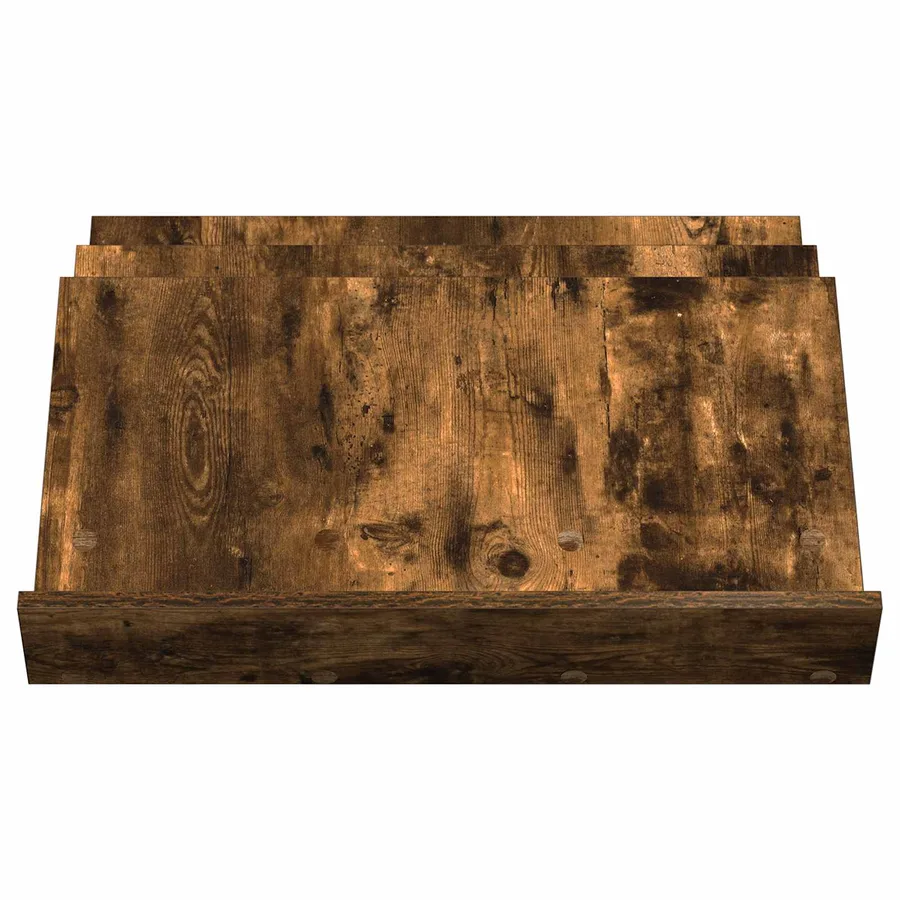 Étagère à magazines avec étagère Chêne fumé 65 x 53 x 28,5 cm - 5