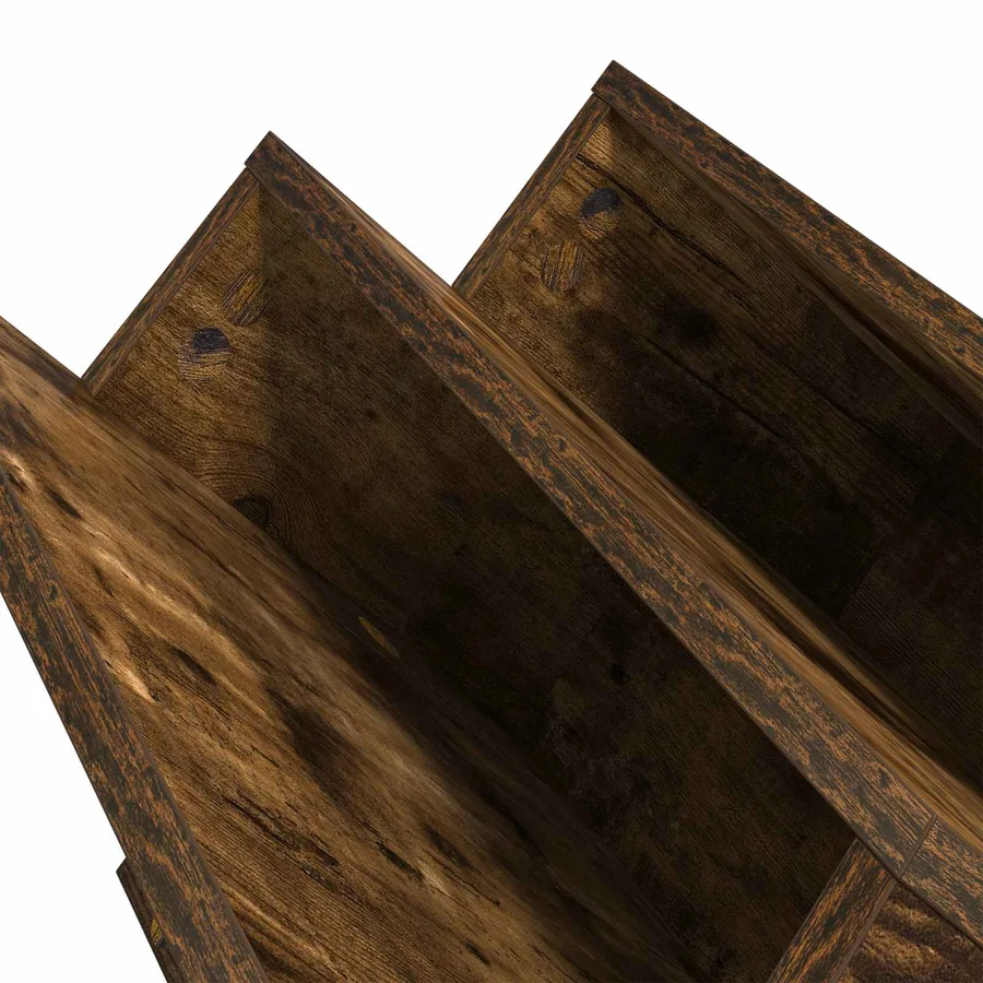 Étagère à magazines avec étagère Chêne fumé 65 x 53 x 28,5 cm - 9
