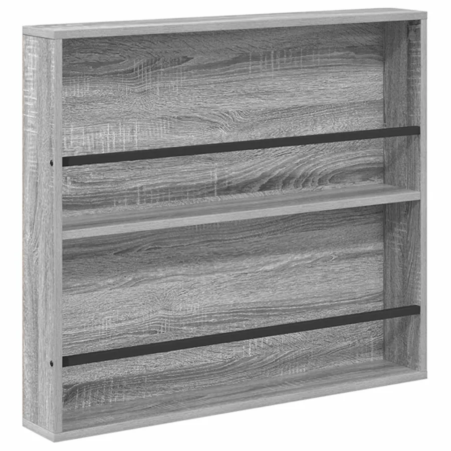 Étagère à magazines avec étagère Gris Sonoma 80 x 12 x 70 cm - 2
