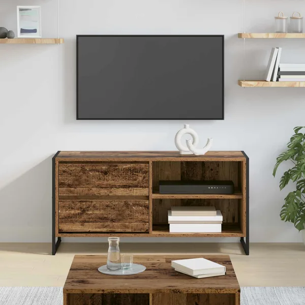 Meuble TV Bois Ancien 100 x 36 x 49,5 cm Bois d'ingénierie