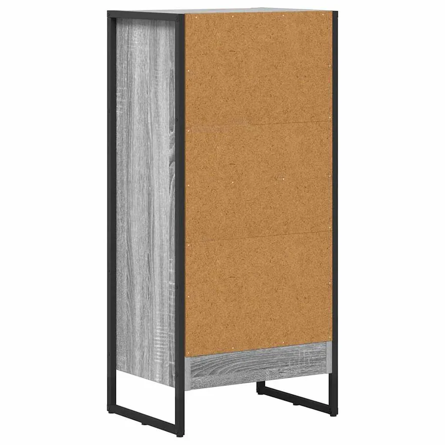 Bibliothèque Gris Sonoma 40 x 30 x 86,5 cm Bois d'ingénierie - 7