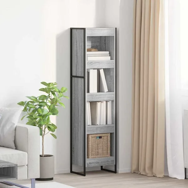 Bibliothèque Gris Sonoma 40 x 30 x 155 cm Bois d'ingénierie