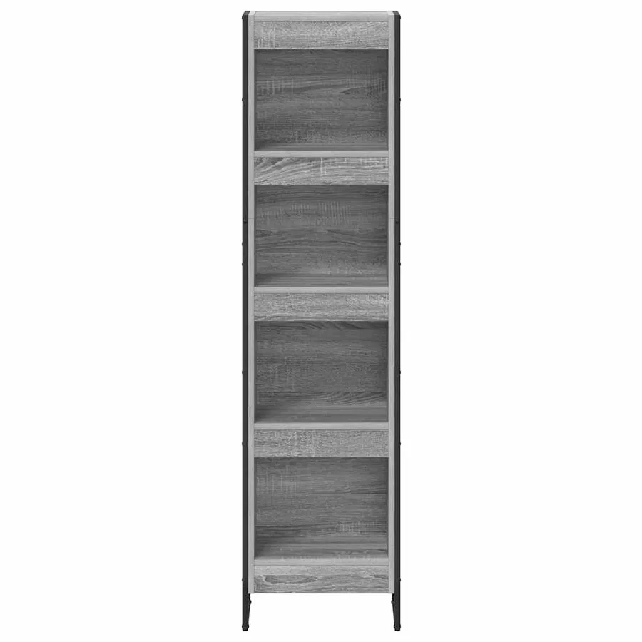 Bibliothèque Gris Sonoma 40 x 30 x 155 cm Bois d'ingénierie - 5