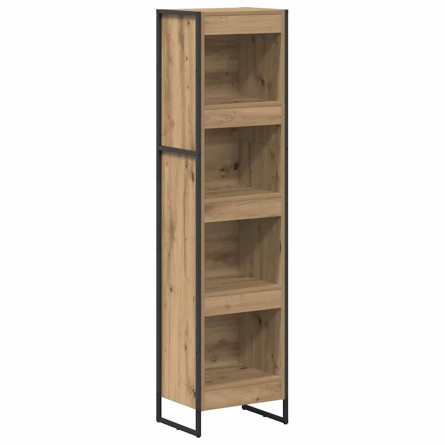 Bibliothèque 40 x 30 x 155 cm Bois d'ingénierie Chêne artisan - 2