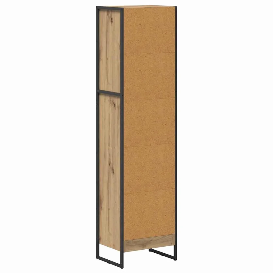 Bibliothèque 40 x 30 x 155 cm Bois d'ingénierie Chêne artisan - 7