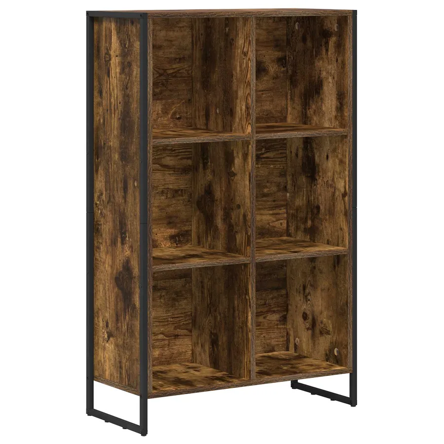 Bibliothèque Chêne Fumé 99,5 x 30 x 108,5 cm Bois d'ingénierie - 2