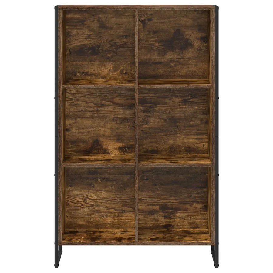 Bibliothèque Chêne Fumé 99,5 x 30 x 108,5 cm Bois d'ingénierie - 5