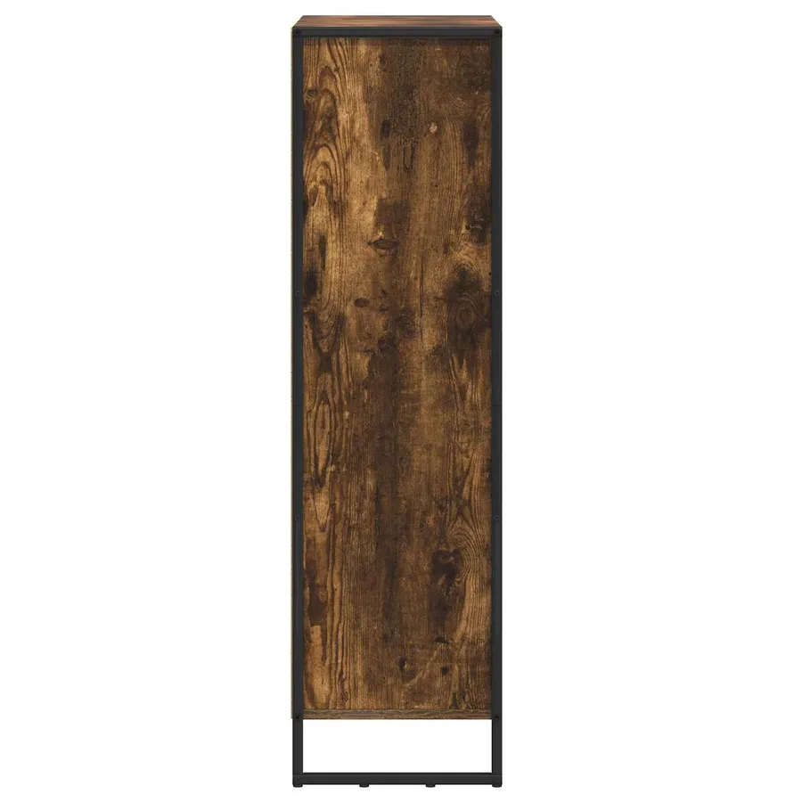 Bibliothèque Chêne Fumé 99,5 x 30 x 108,5 cm Bois d'ingénierie - 6