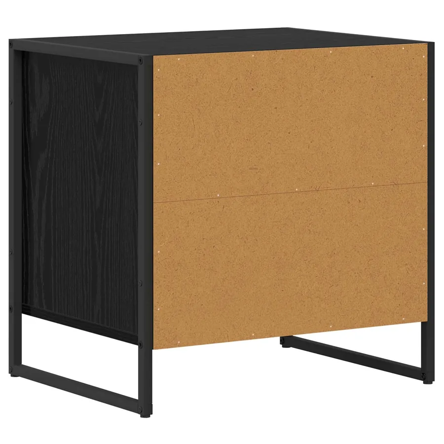 Table de chevet Chêne noir 50 x 39,5 x 50 cm Bois d'ingénierie - 7