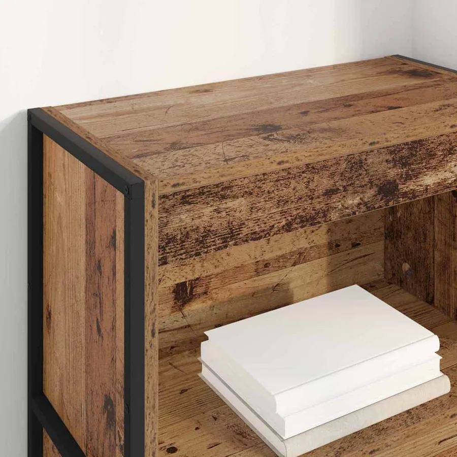 Bibliothèque Bois Ancien 60 x 30 x 121 cm Bois d'ingénierie - 4