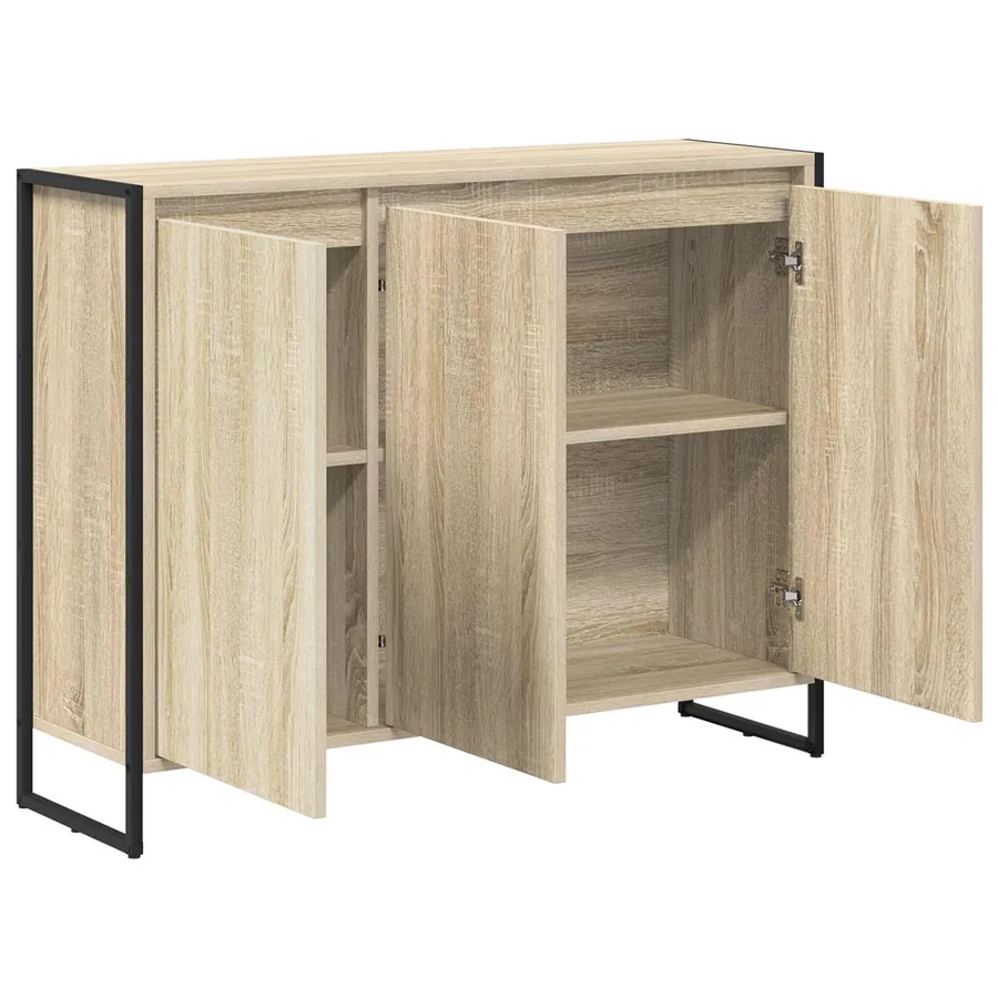 Meuble d'appoint Sonoma 96,5 x 30 x 75 cm Bois d'ingénierie - 5