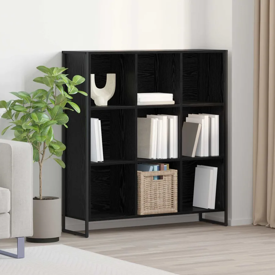 Bibliothèque Chêne noir 99,5 x 30 x 108,5 cm Bois d'ingénierie