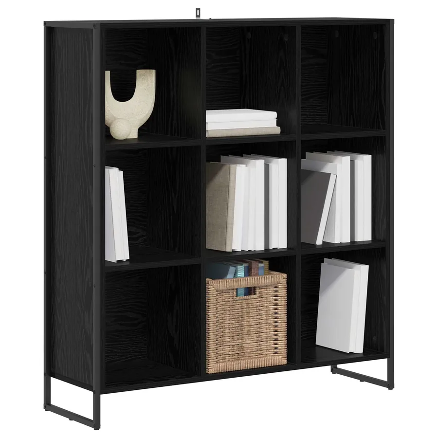Bibliothèque Chêne noir 99,5 x 30 x 108,5 cm Bois d'ingénierie - 3