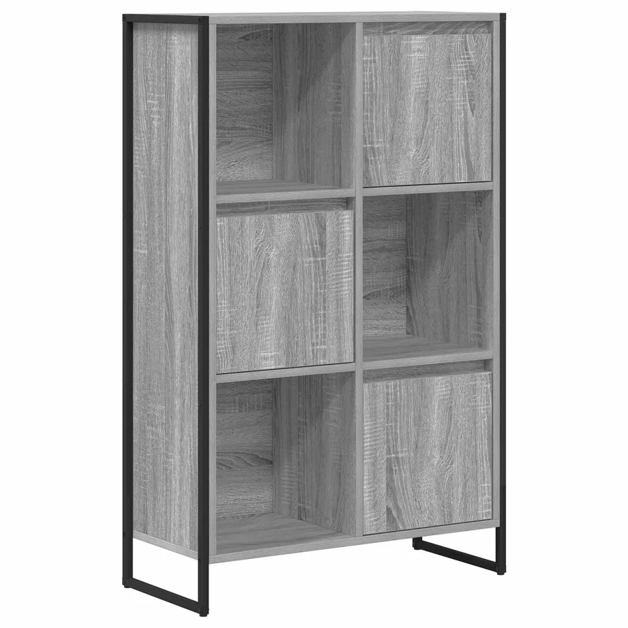 Bibliothèque Gris Sonoma 68 x 30 x 108.5 cm Bois d'ingénierie - 2