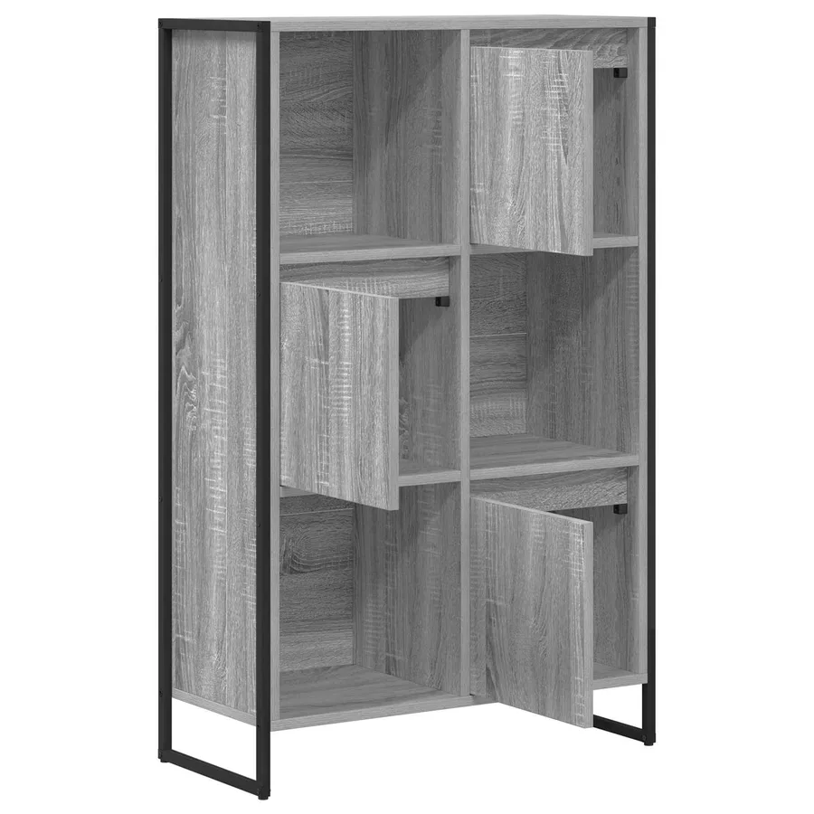 Bibliothèque Gris Sonoma 68 x 30 x 108.5 cm Bois d'ingénierie - 5