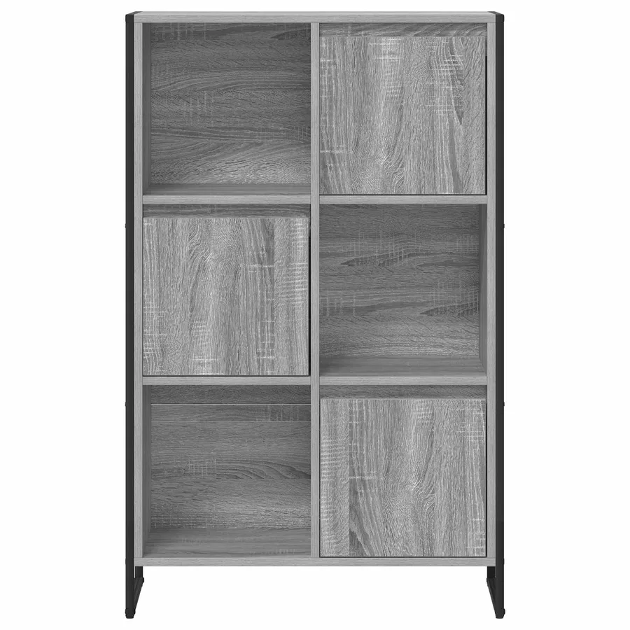 Bibliothèque Gris Sonoma 68 x 30 x 108.5 cm Bois d'ingénierie - 6