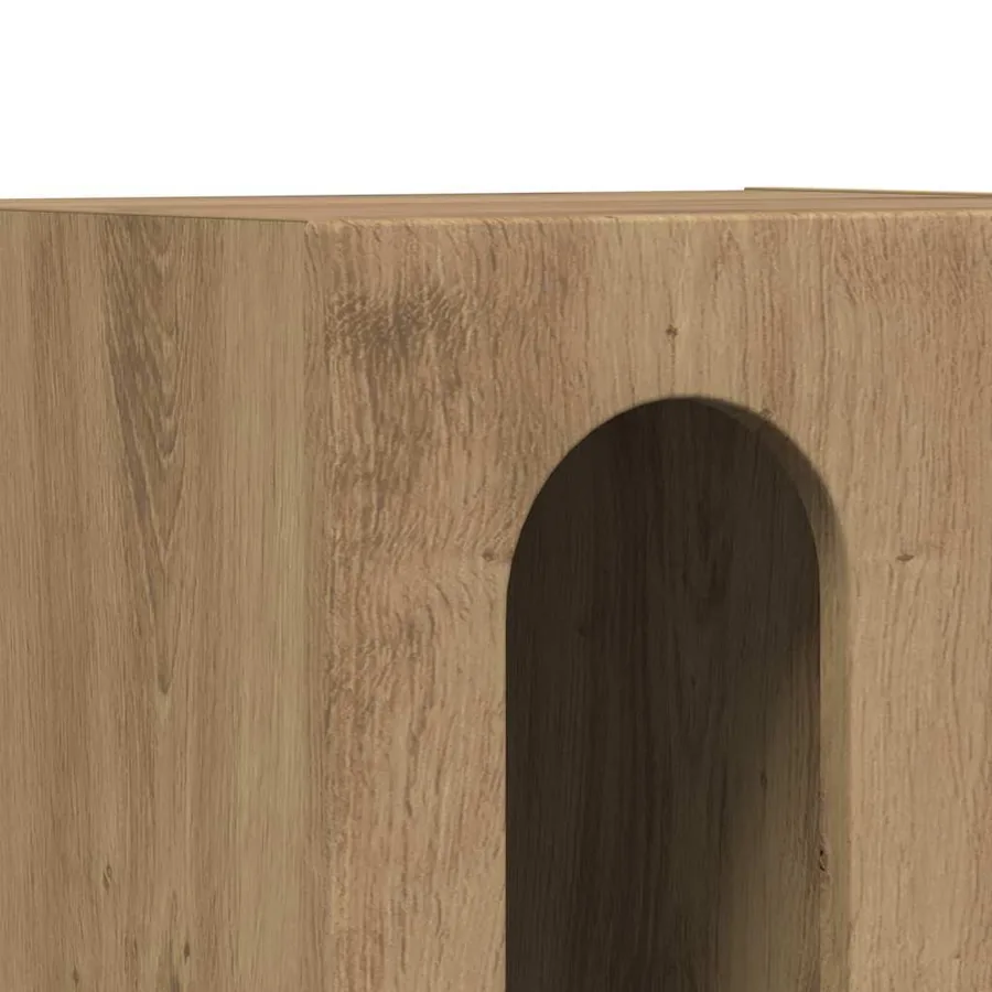 Table de chevet ELST Chêne artisanal 40 x 35 x 50 cm - 7
