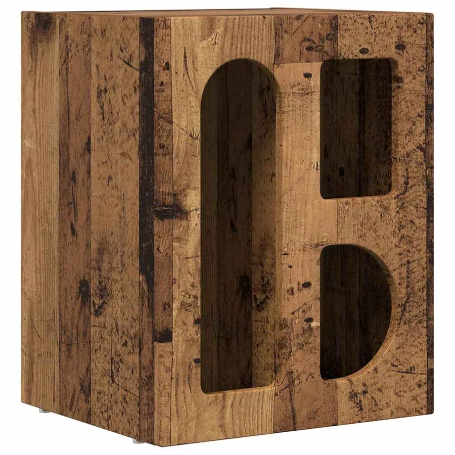 Table de chevet ELST Bois ancien 40 x 35 x 50 cm - 2