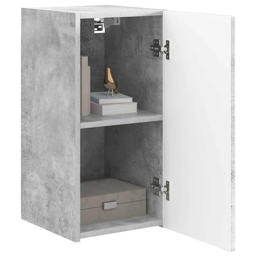Meuble TV mural Béton 30 x 31 x 60 cm Bois d'ingénierie - 3