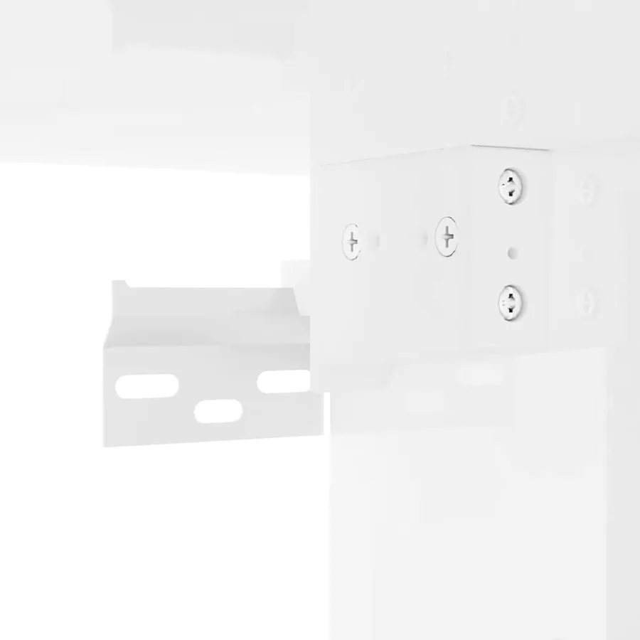 Meuble TV mural Montage mural Blanc Brillant 30 x 31 x 60 cm - 11