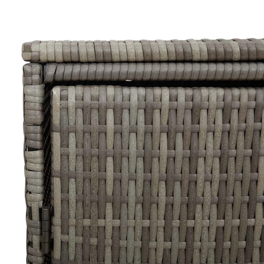 Boîte de poubelle 2 pcs Gris 130 x 80 x 115 cm Polyéthylène - 9
