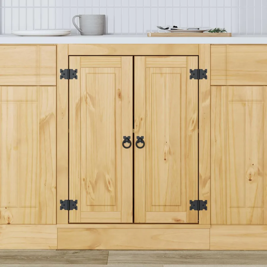 Armoire SKI Brun Miel 60 x 46 x 81,5 cm Pin massif - 4
