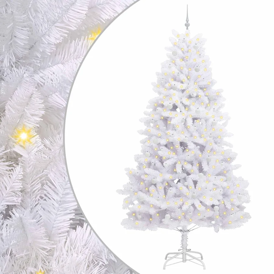 Sapin de Noël Artificiel à Branches Articulées Blanc 270 cm - 2