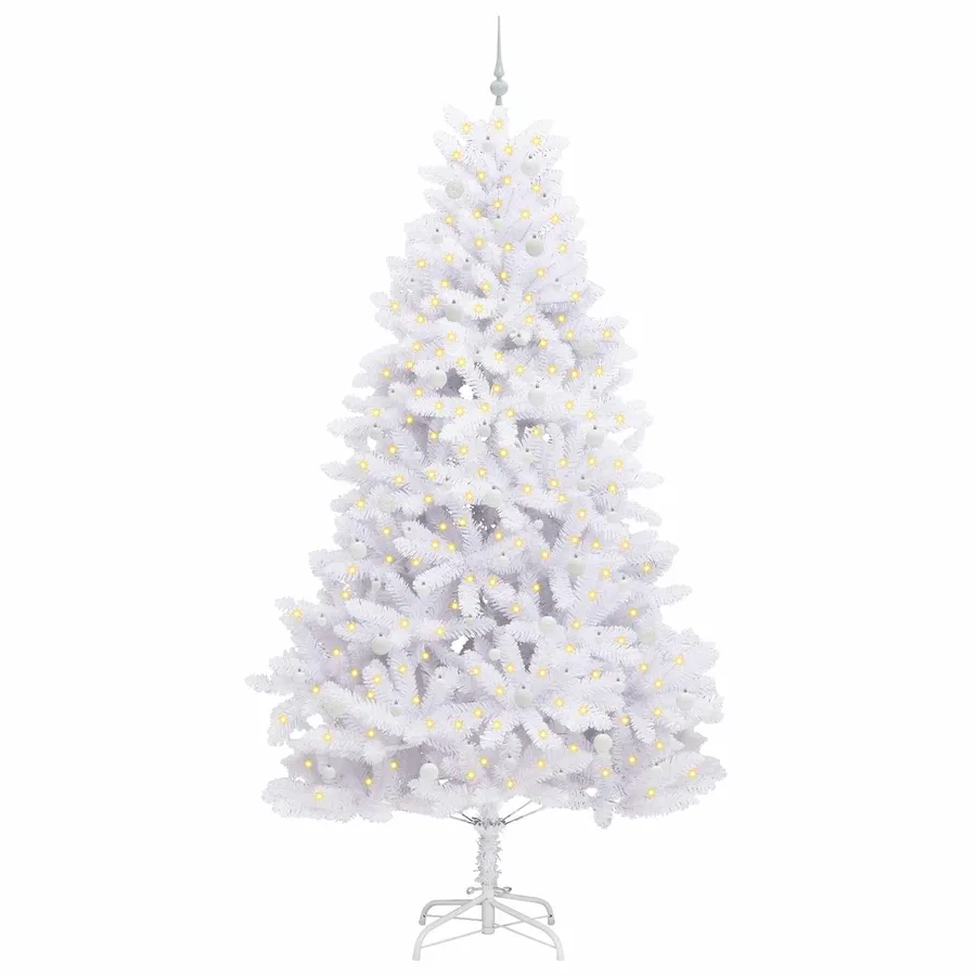 Sapin de Noël Artificiel à Branches Articulées Blanc 270 cm - 3