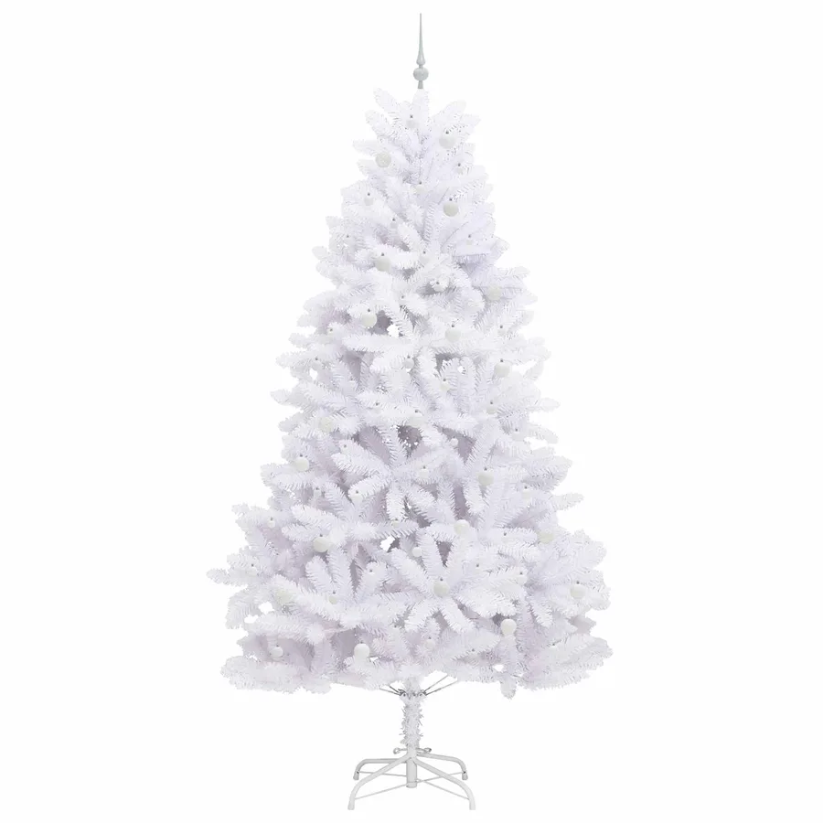 Sapin de Noël Artificiel à Branches Articulées Blanc 270 cm - 4