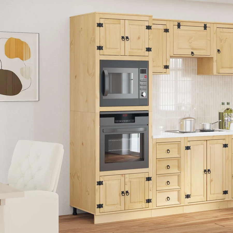 Armoire SKI Brun Miel 66 x 58 x 207 cm Pin massif