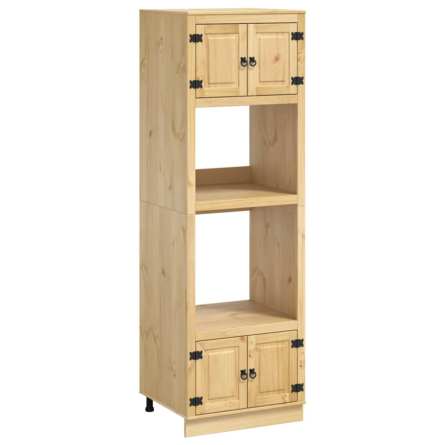 Armoire SKI Brun Miel 66 x 58 x 207 cm Pin massif - 2
