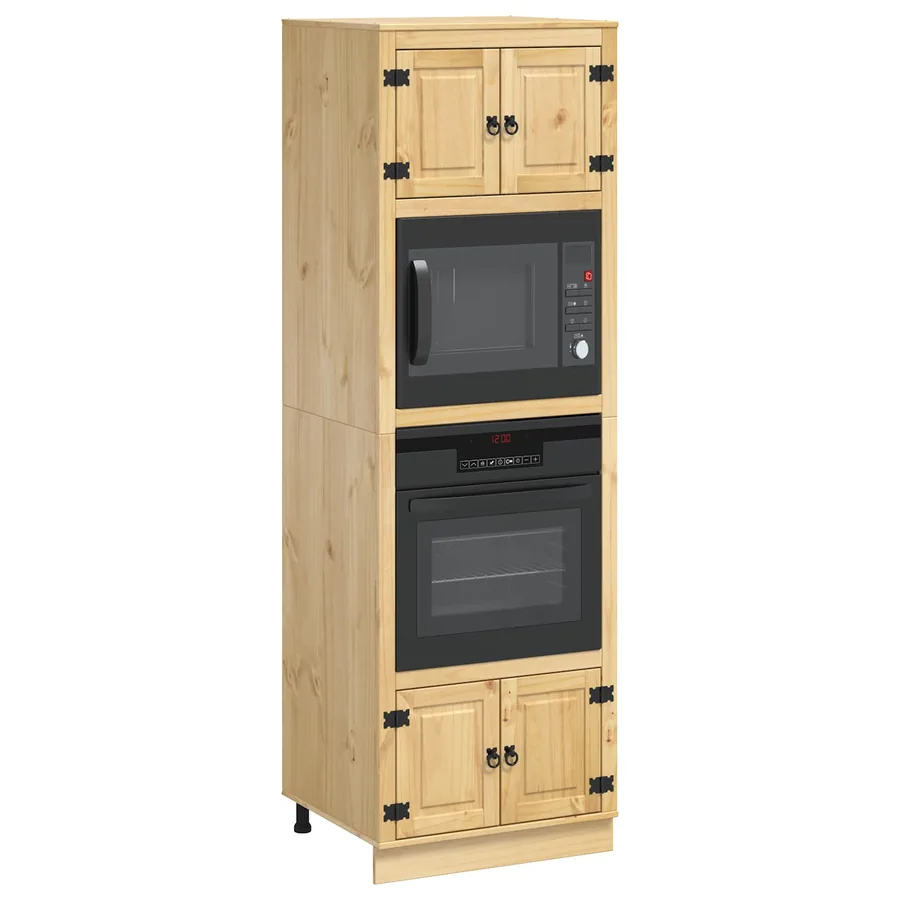 Armoire SKI Brun Miel 66 x 58 x 207 cm Pin massif - 3