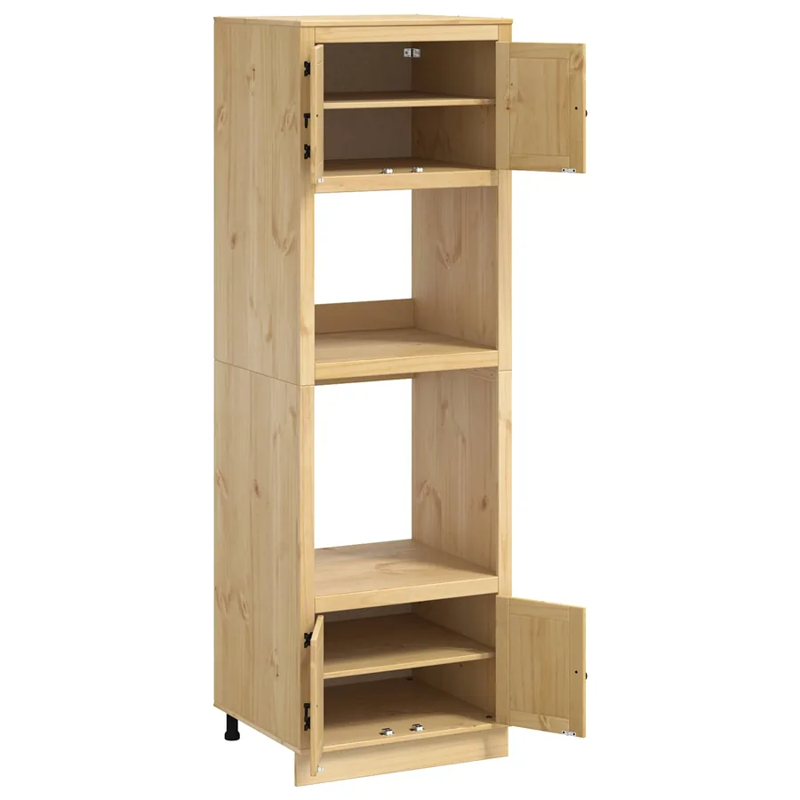 Armoire SKI Brun Miel 66 x 58 x 207 cm Pin massif - 5