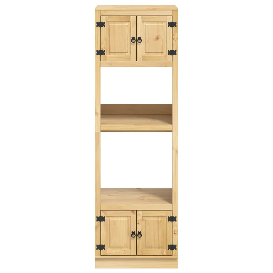 Armoire SKI Brun Miel 66 x 58 x 207 cm Pin massif - 6