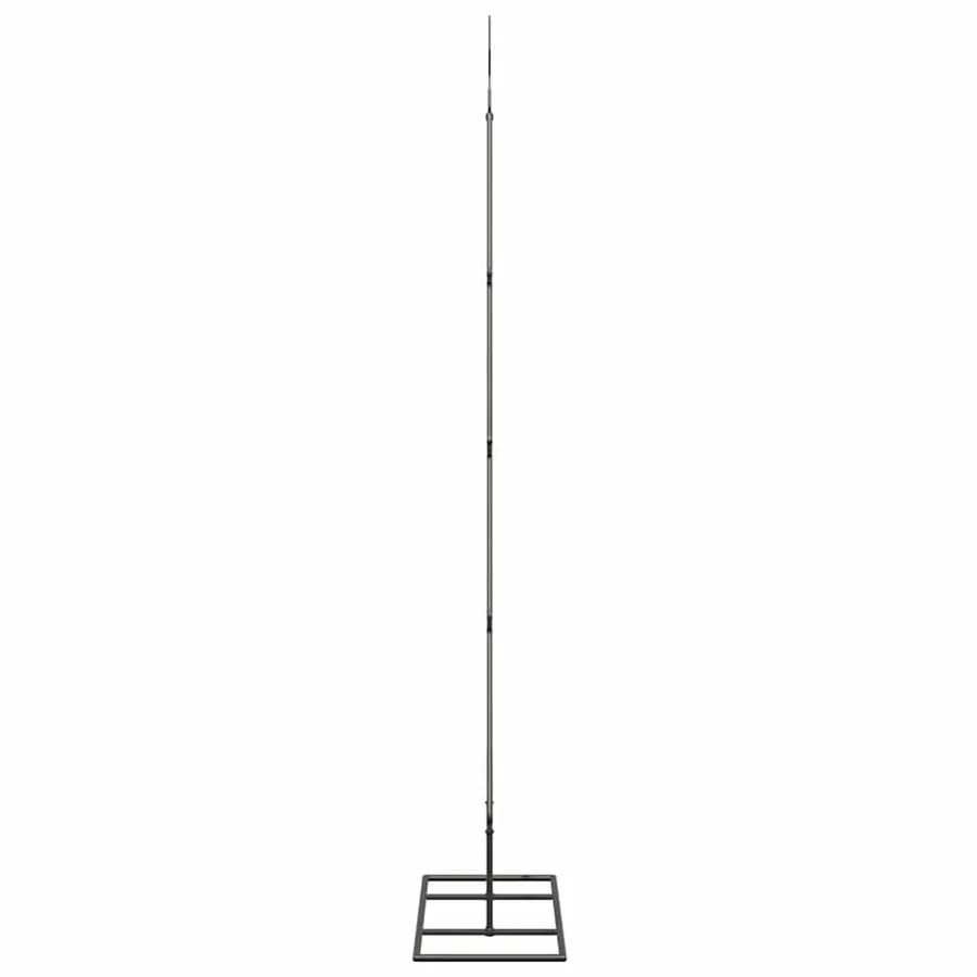 Arbre de Noël en métal avec support Noir 125 cm Acier - 6
