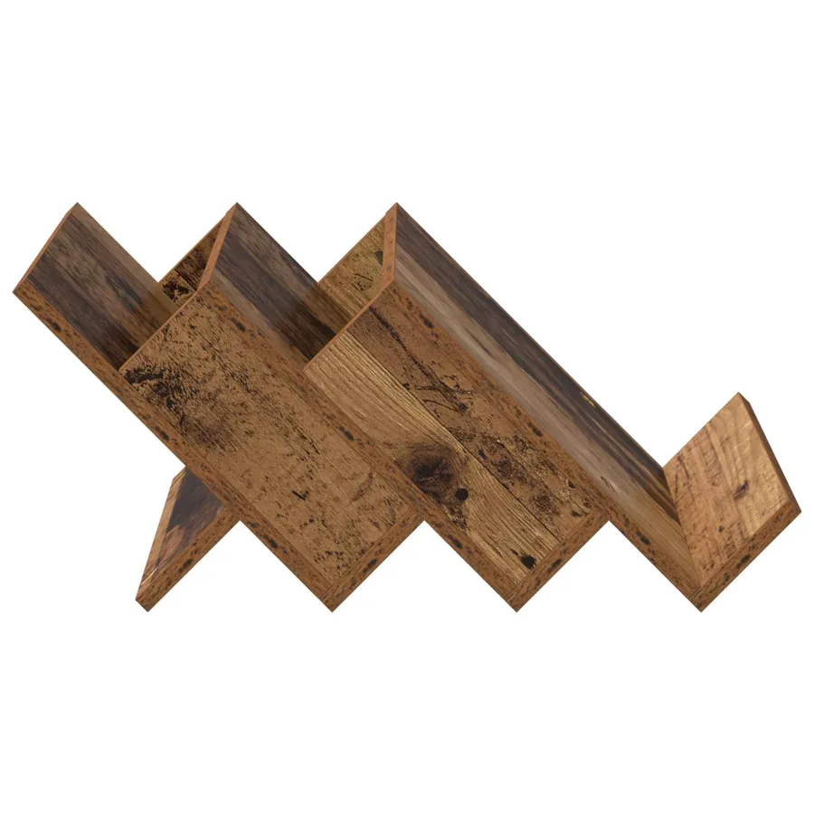 Étagère à magazines avec étagère Bois ancien 53 x 40 x 28,5 cm - 6