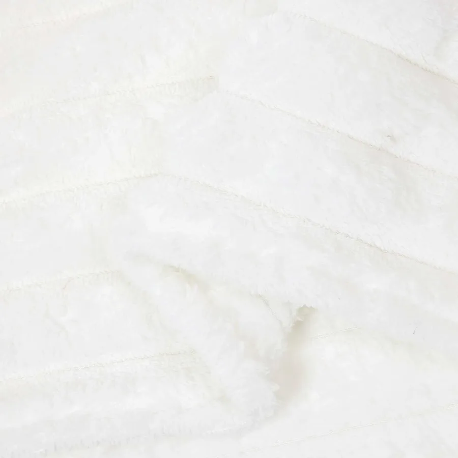 Jeté Blanc 240 x 220 cm Toison - 6