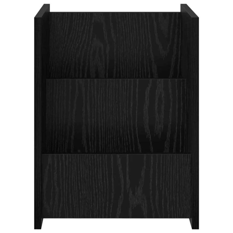 Étagère à magazines avec étagère Chêne noir 35 x 35 x 45 cm - 5