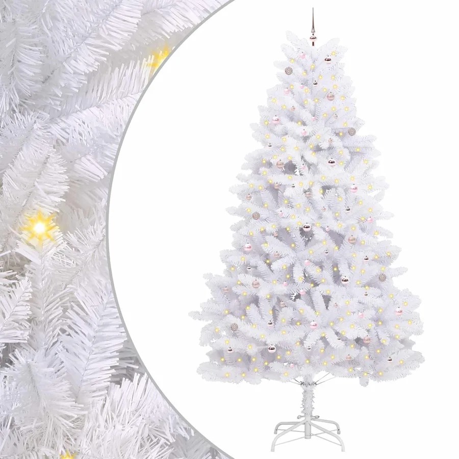 Sapin de Noël Artificiel à Branches Articulées Blanc 300 cm - 2