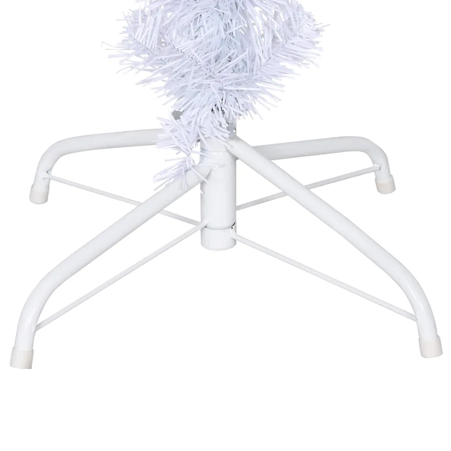 Sapin de Noël artificiel avec 150 LED Blanc 120 cm PVC et Acier - 12