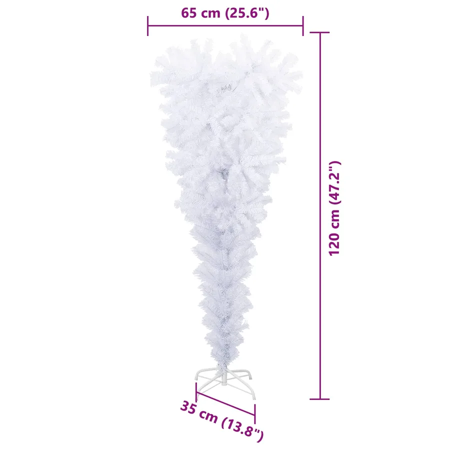 Sapin de Noël artificiel avec 150 LED Blanc 120 cm PVC et Acier - 16