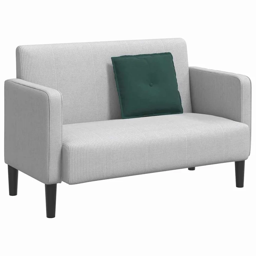 Coussin de Dos Vert foncé 50 x 45 cm Tissu en velours côtelé - 3