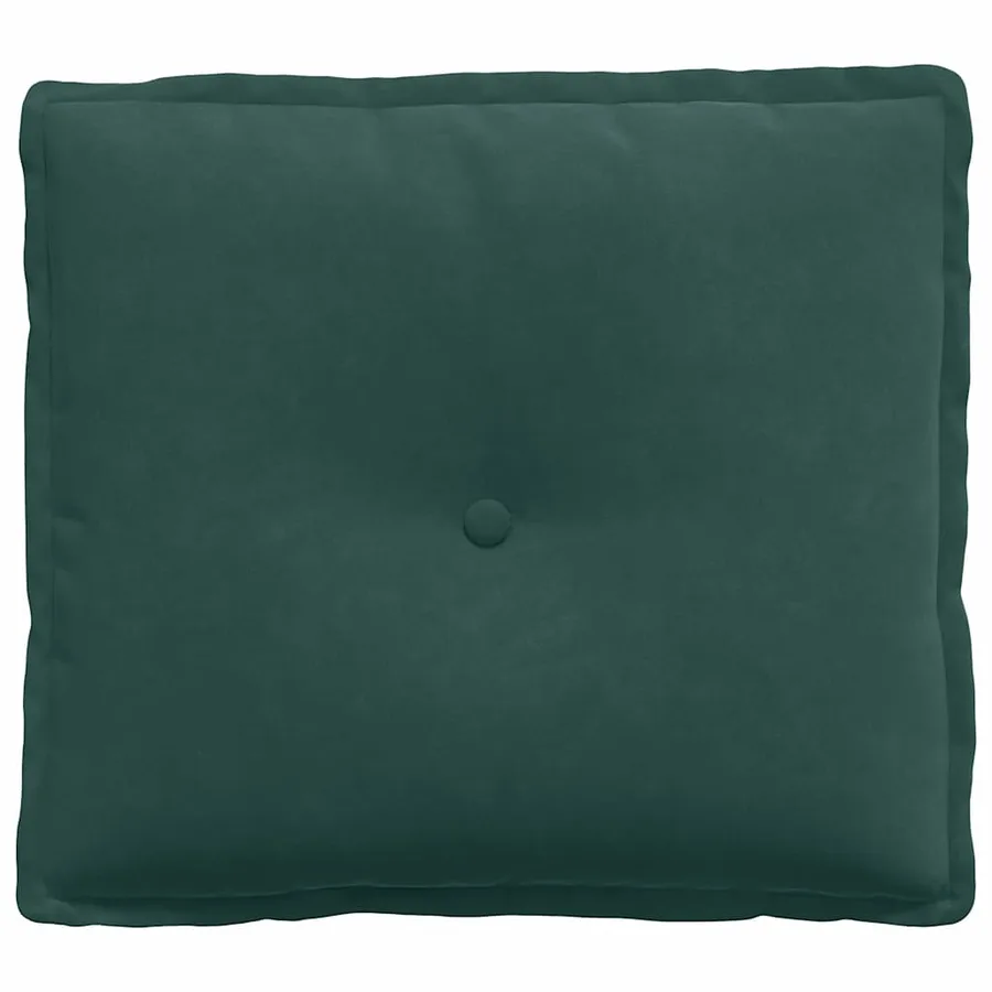 Coussin de Dos Vert foncé 50 x 45 cm Tissu en velours côtelé - 5